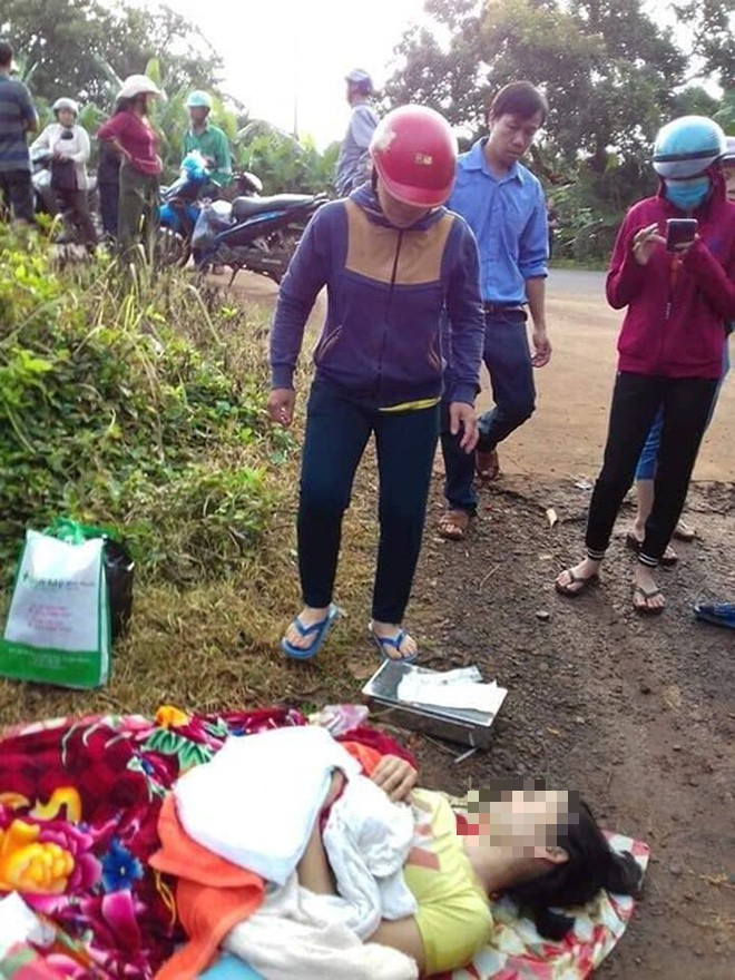 So Y te Binh Phuoc noi gi vu tai xe bo roi san phu giua duong?