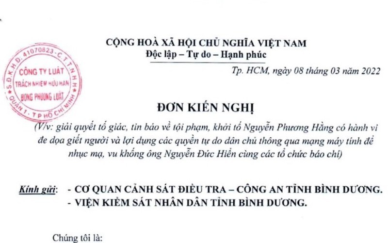 Nhieu ca nhan tiep tuc kien nghi khoi to dai gia Nguyen Phuong Hang