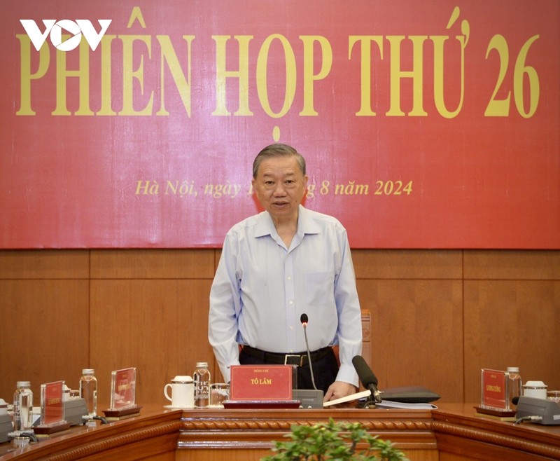 Tong Bi thu, Chu tich nuoc To Lam chu tri phien hop ve phong chong tham nhung-Hinh-4