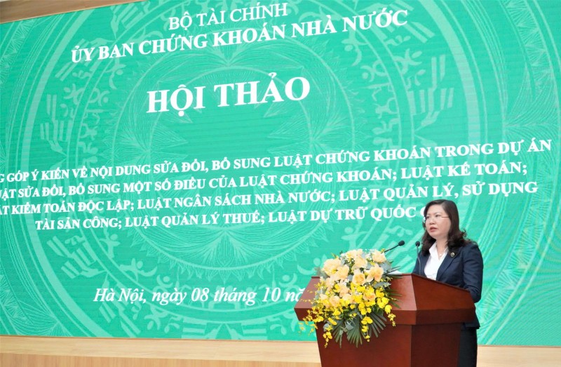 Sua Luat Chung khoan huong den muc tieu nang hang thi truong