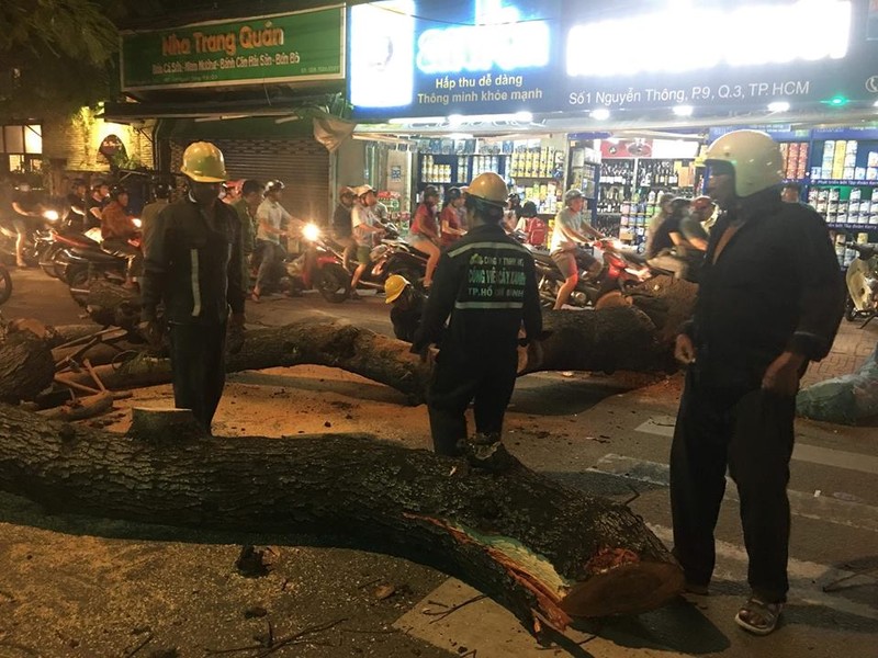 Co thu do de hang tap hoa, nhieu nguoi ket ben trong