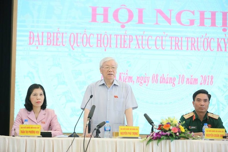 Tong Bi thu Nguyen Phu Trong: “Khong nen noi Tong Bi thu kiem Chu tich nuoc”