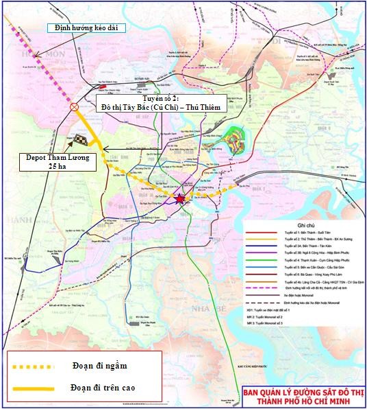 TPHCM xin Thu tuong gia han lam tuyen metro so 2 vao nam 2020