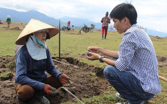 Phu Yen: Do xo dao loai da den lap lanh duoi day ho thuy dien