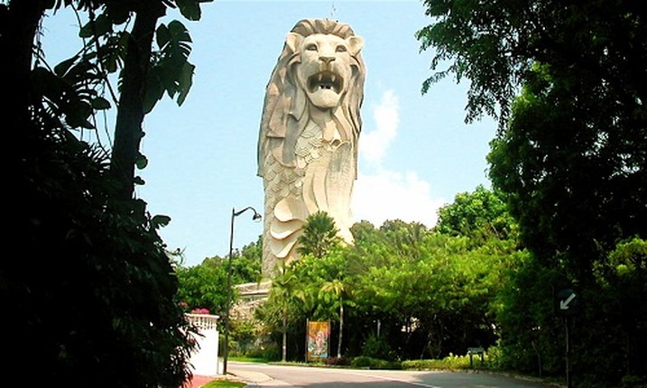 Tiec nuoi tuong Su tu bien Merlion cua Singapore sap bi pha do