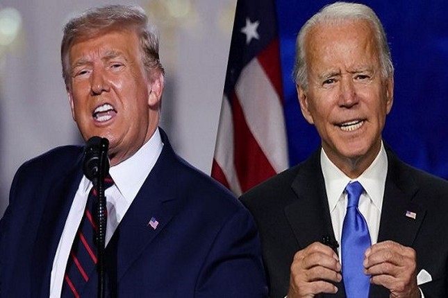 Tranh luan giua ong Trump - Biden truoc gio G: Ai dang o keo tren?