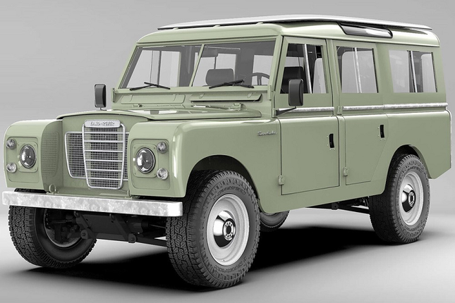 Can canh xe Land Rover Series III co do sieu dep