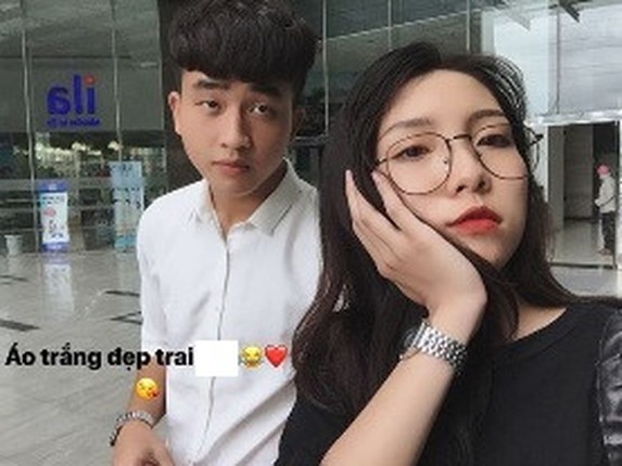 Lo dien ban gai xinh dep cua tien dao Danh Trung U22 Viet Nam