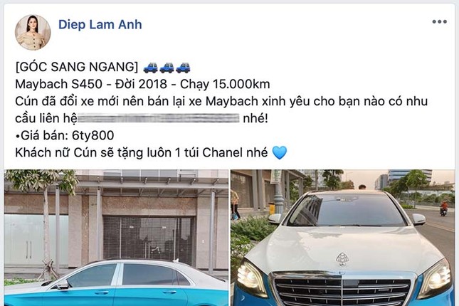 Diep Lam Anh ban Mercedes-Maybach gan 7 ty cung loi hua tang tui Chanel-Hinh-2