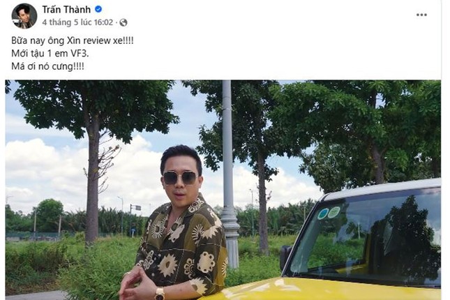 Tran Thanh chia se trai nghiem VinFast VF3 hon 300 trieu
