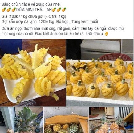 Dua mini Thai co gi dac biet ma dan tinh lung mua voi gia chat?