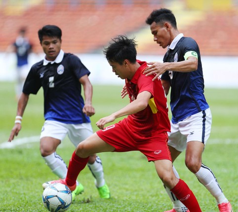 U22 Viet Nam &quot;vuot tuong lua&quot; ha guc U22 Campuchia