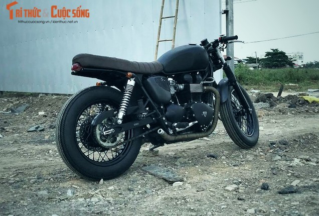 Triumph Bonneville do cafe racer “tran trui” tai Sai Gon-Hinh-6