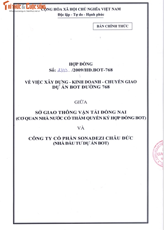 Dong Nai: Hop dong BOT duong 768 co noi dung gi?-Hinh-2