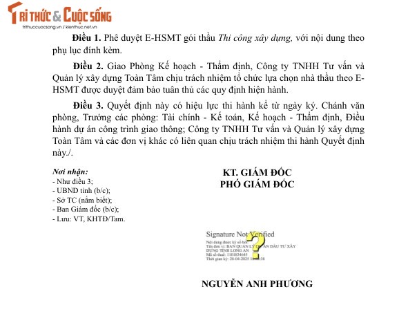 Long An: Tìm nhà thầu thi công cầu Cả Gừa hơn 20 tỷ - Hình 2 Long An: Tim nha thau thi cong cau Ca Gua hon 20 ty-Hinh-2
