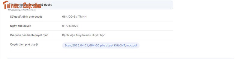 BV Truyền máu Huyết học mời thầu gói thuốc biệt dược gốc 228 tỷ - Hình 2 BV Truyen mau Huyet hoc moi thau goi thuoc biet duoc goc 228 ty-Hinh-2