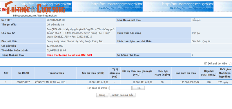 Thuan Hieu: Nha thau 'quen mat' tai BQLDA dau tu xay dung huyen Krong Pac-Hinh-2