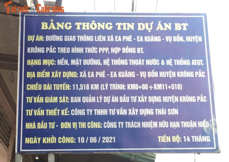 Thuan Hieu: Nha thau 'quen mat' tai BQLDA dau tu xay dung huyen Krong Pac